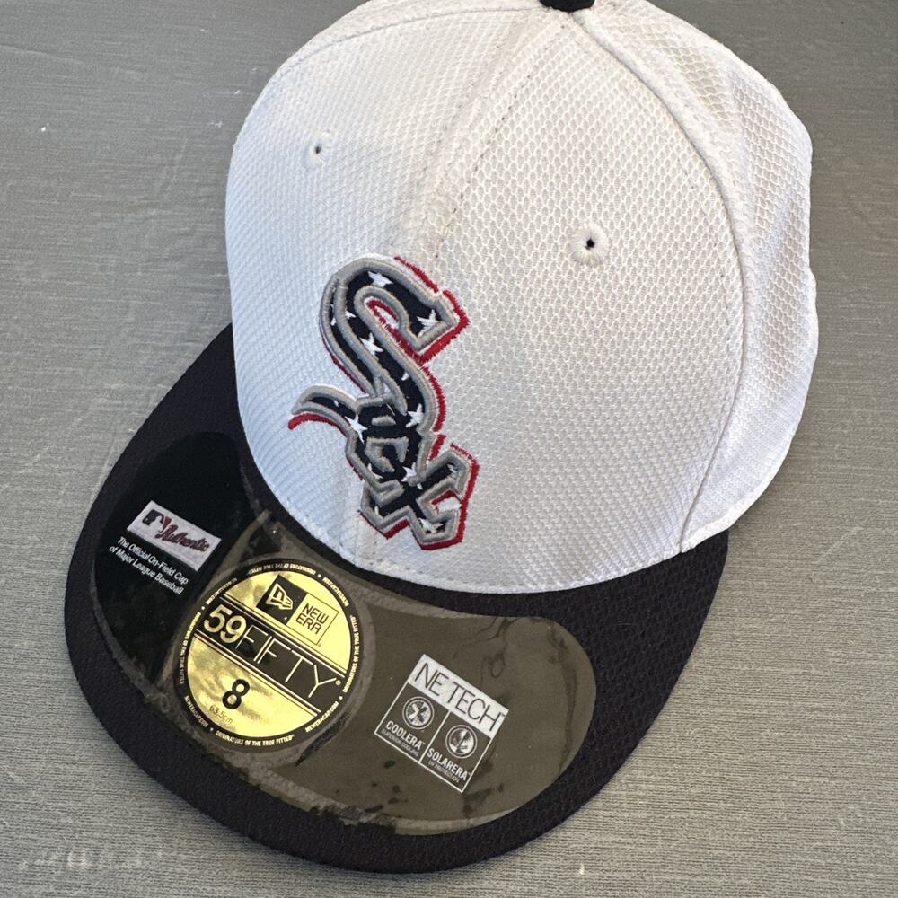 Chicago White Sox New Era MLB 59Fifty July Patiotic Fitted 8 On-Field Hat